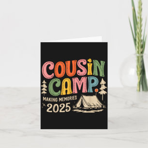 Carte Équipage de Cousin Camp 2025 Souvenirs de Famille