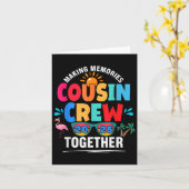 Carte Équipage de Cousins 2025 Création de Souvenirs Ras (Fleur jaune)