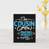 Carte Équipage de Cousins 2025 Créer des Souvenirs Ensem (Fleur jaune)