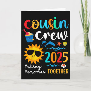 Carte Équipage de cousins 2025 Vacances d'été Voyage fam