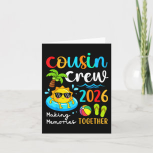 Carte Équipage de cousins 2026 Créer des souvenirs ensem