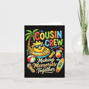 Carte Équipage de cousins souvenirs de vacances d'été 20