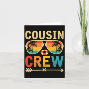 Carte Équipage de cousins voyage de famille à la plage V