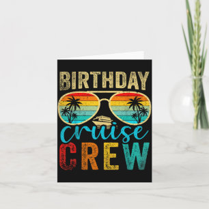 Carte Équipage de croisière d'anniversaire Croisière d'a