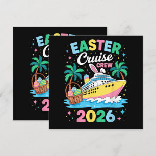 Carte Équipage de croisière de Pâques 2026 Vacances fami