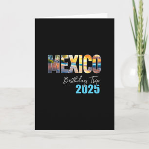Carte Équipage de croisière pour l'anniversaire au Mexiq