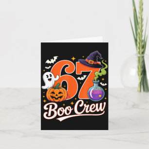 Carte équipage de fantôme drôle halloween sorcière citro