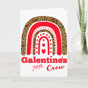 Carte Équipage de la Saint-Valentin Galentines Cœurs de
