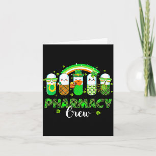 Carte Équipage de pharmacie pilules drôles arc-en-ciel p
