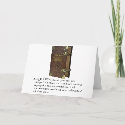 Carte Équipage de scène (Devant)