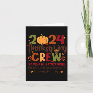 Carte Équipage de Thanksgiving 2024 Turquie - Correspond