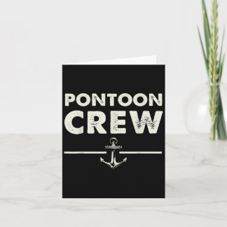 Carte Équipage du ponton Ponton bateau drôle
