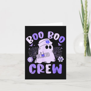 Carte Équipage Groovy Boo Boo Infirmière Drôle Fantôme F