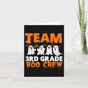 Carte Équipe 3e année Boo Crew Halloween Ghost