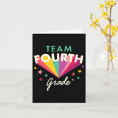 Carte Équipe 4e année Enseignant Byck To School Top (Fleur jaune)