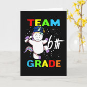 Carte Équipe 6e année|Retour à l'école Équipe 6e année E (Fleur jaune)