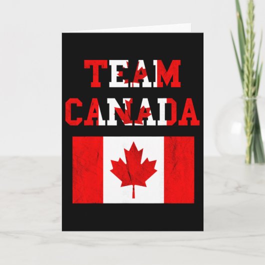 Carte Équipe Canada Équipe de soccer canadienne Feuille (Devant)