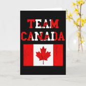 Carte Équipe Canada Équipe de soccer canadienne Feuille (Fleur jaune)