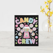 Carte Équipe Candy - Costume de groupe de fête sur le th (Fleur jaune)