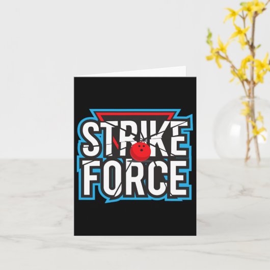 Carte Équipe cool de Bowling Force de Bowling (Fleur jaune)