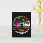 Carte Équipe d'activité Professionnels permanents Équipe (Fleur jaune)