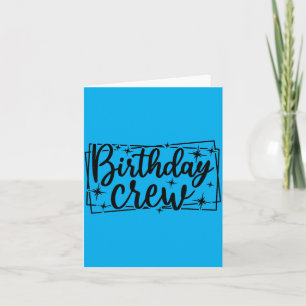 Carte Équipe d'anniversaire assortie hommes femmes enfan