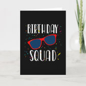 Carte Équipe d'anniversaire Cool Fun Mignon Party assort (Devant)