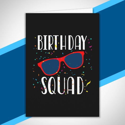 Carte Équipe d'anniversaire Cool Fun Mignon Party assort