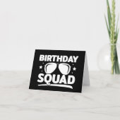 Carte Équipe d'anniversaire du cool Fun Matching Group (Devant)