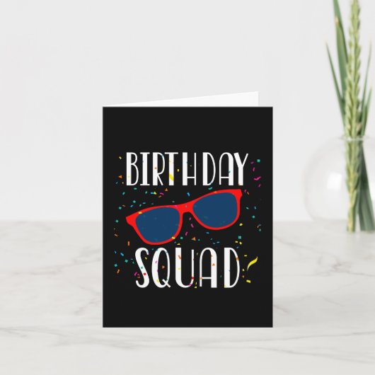 Carte Équipe d'anniversaire du cool Fun Matching Group (Devant)