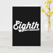 Carte Équipe de 8e année École Enseignant Huitième Style (Fleur jaune)