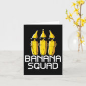 Carte Équipe de banane drôle Équipage de l'équipe de fru (Fleur jaune)