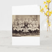 Carte Équipe de baseball de Brooklyn, 1889 (Fleur jaune)