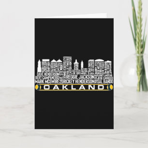 Carte Équipe de baseball d'Oakland Légendes de tous les
