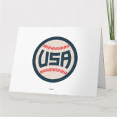 Carte Équipe de baseball USA (Dos)