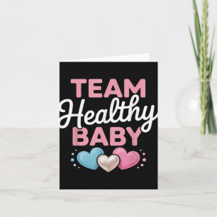 Carte Équipe de bébé en bonne santé Nouveaux parents Mam
