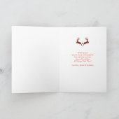 Carte Équipe de Belgique de cheval Wintery Christmas Sce (Intérieur)