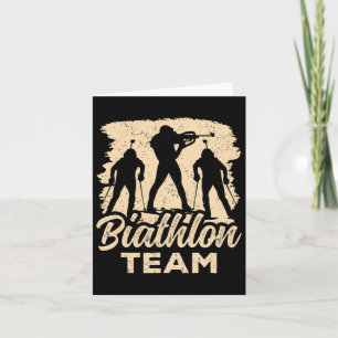 Carte Équipe de biathlon Biathlète Biathlons Sports