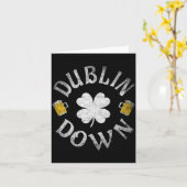 Carte Équipe de boisson irlandaise de Dublin St. Patrick (Fleur jaune)