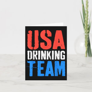 Carte Équipe De Boissons Usa Chemise Hommes Drôle 4 Juil