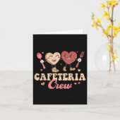 Carte Équipe de cafétéria Groovy Saint-Valentin Lunch La (Fleur jaune)