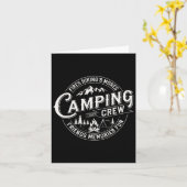 Carte Équipe De Camping 2025 Correspondance Pour Camper (Fleur jaune)