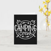 Carte Équipe de camping Feu de camp Colonie de vacances (Fleur jaune)