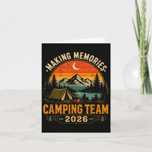 Carte Équipe de camping pour créer des souvenirs 2026 ap