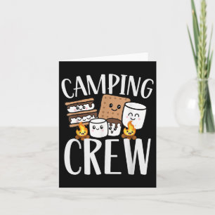 Carte Équipe de camping Smore Campfire Group Équipe de p