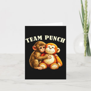 Carte Équipe de coup de poing de bébé singe