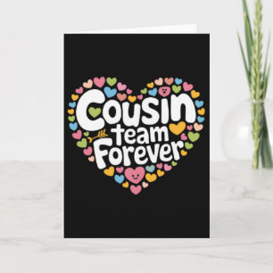 Carte Équipe de cousins amour équipe pour toujours Saint