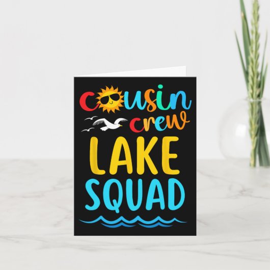Carte Équipe de cousins Lake Squad Vacances d'été 2025 F (Devant)