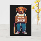 Carte Équipe de cricket  (Fleur jaune)