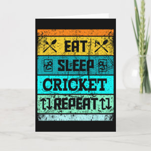 Carte Équipe de cricket de sport de cricket Manger dormi